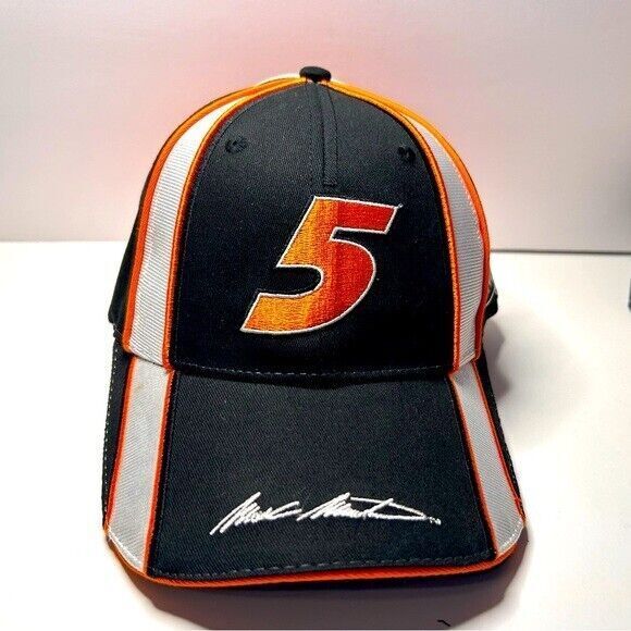 NASCAR Mark Martin #5 Go Daddy Official Hat Adjustable Cap Hendrick Team 2009 - Picture 1 of 9